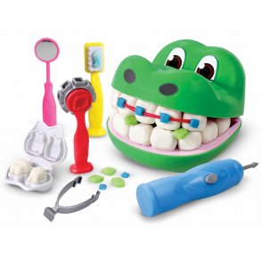 Modellervoks Krokodille Tandlge