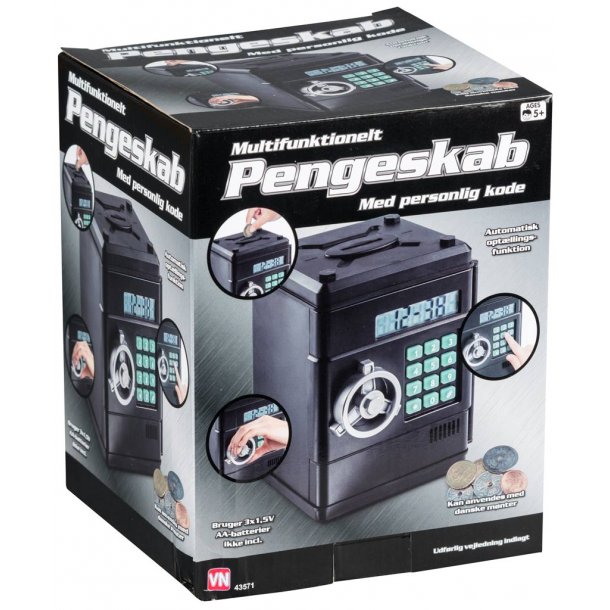 Pengeskab til brn med kode