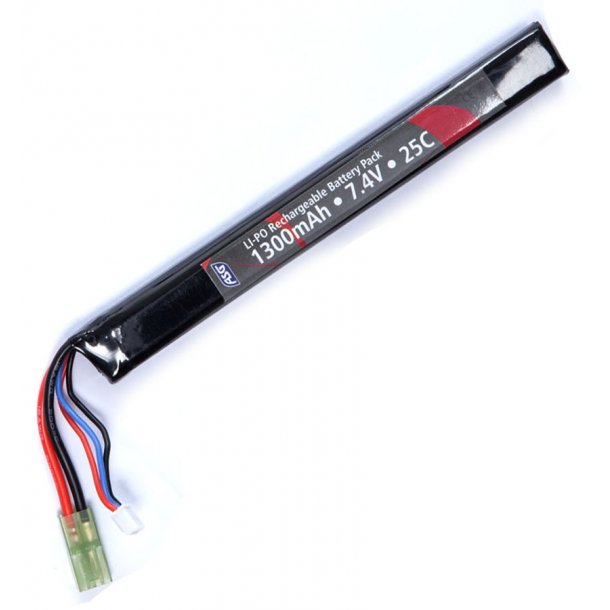LiPo batteri 7,4v 1300 mAh 25C