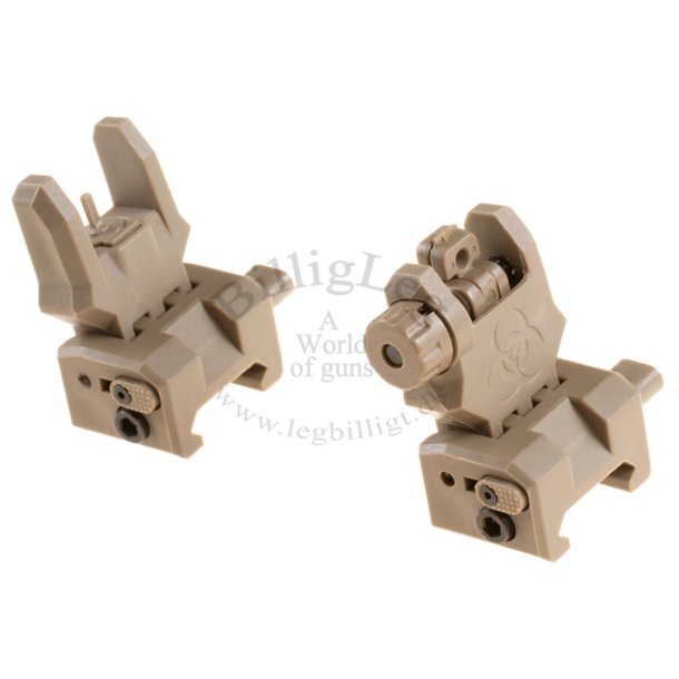 FMA Flip-up sights - dark earth