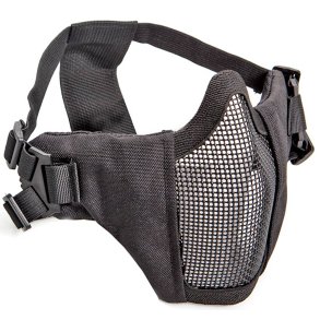 Strike systems Gitter maske med stof - Sort