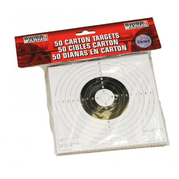 Skydeskiver i pap - 50 stk.