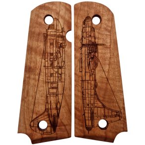 Colt M1911 grebskaller valnddetr - Bombardier