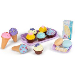 Bodyfood -desserter med vffelglass och muffins