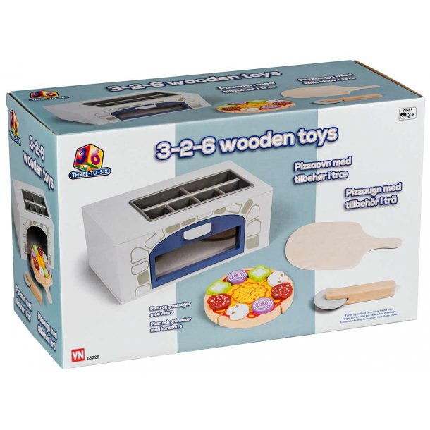 Pizzaovn i tr med tilbehr