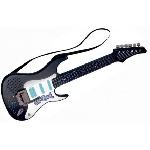 rock guitar med 6 strenge og lyd.