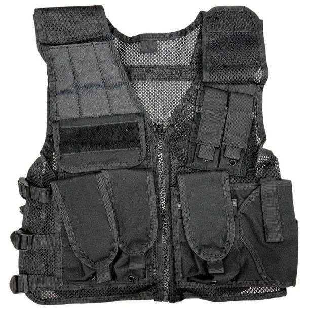 Recon vest med pistolhylster