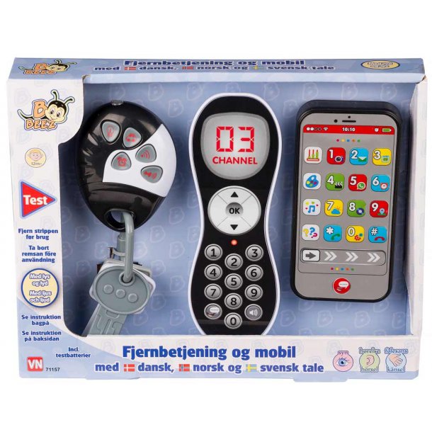 Baby fjernbetjening og mobil
