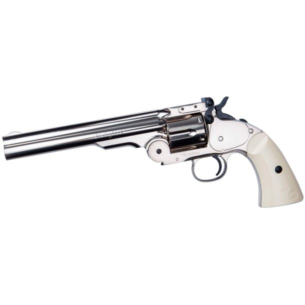 Schofield 6" silver co2 revolver