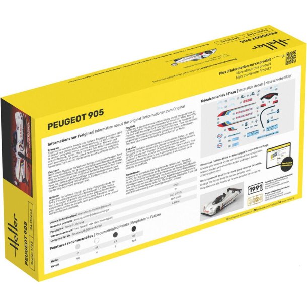 Heller Peugeot 905 - 1:43 startst