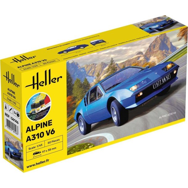 Heller Renault Alpine A310 modelbil - 1:43 startst