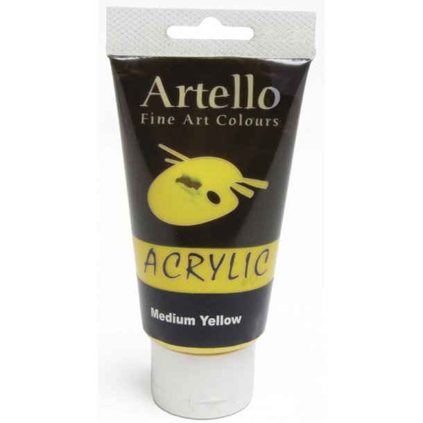 Artello akrylmaling 75 ml - Medium yellow
