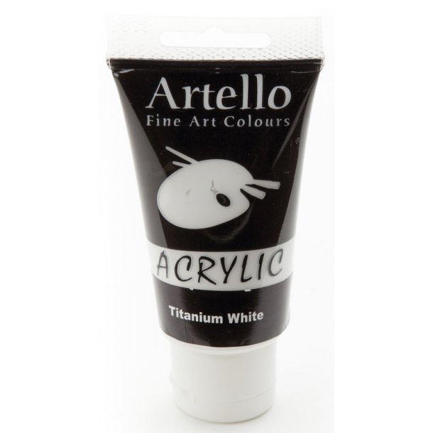 Artello akrylmaling 75 ml - Titanium White