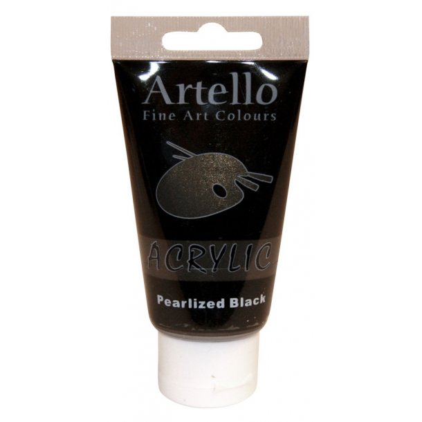Artello akrylmaling 75 ml - Pearlized Black