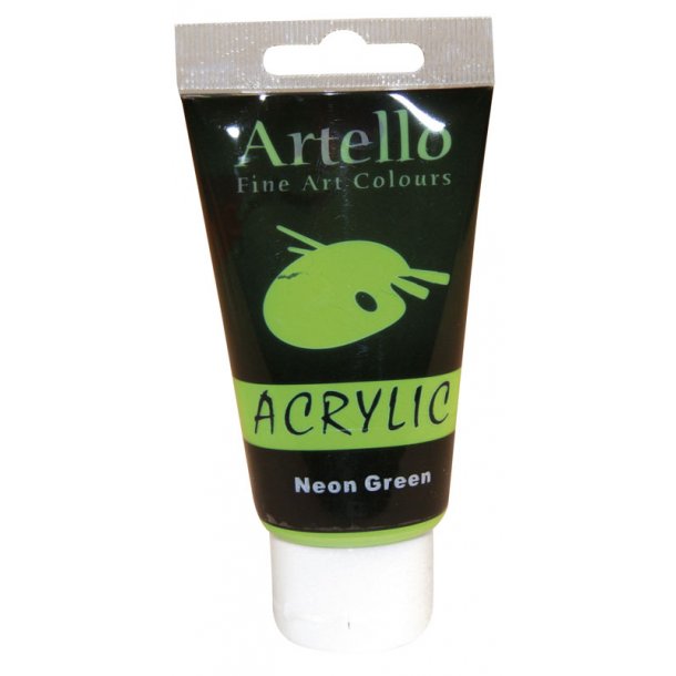 Artello akrylmaling 75 ml - Neon grøn