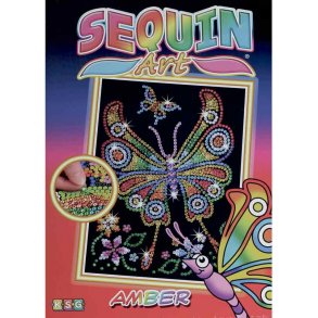 Paljettkonst paljettbild - fjril