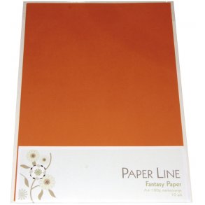 Fantasy A4 karton 10 stk 180g - Mrk orange
