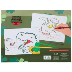 Dino World Mini - Prik til prik malebog