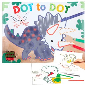 Dino World Mini - Prick till prick mlarbok