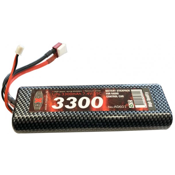 Maxam 3300 mAh LiPo Batteri 35c - 7,4v