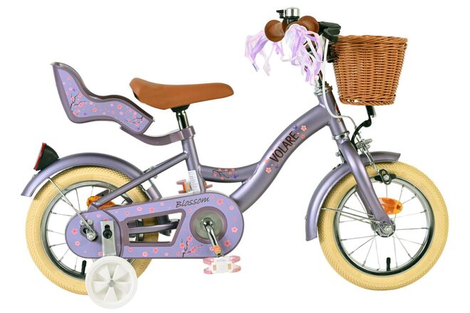Volare Blossom 12″ Børnecykel – Lilla