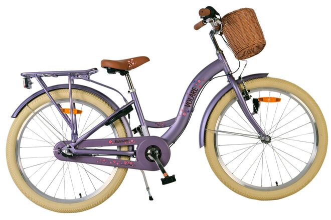 Volare Blossom 24′′ Juniorcykel – Lilla - Shimano 3 gear