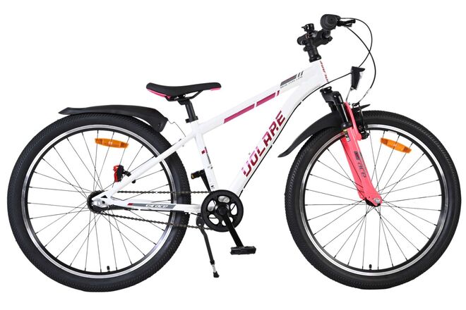 Volare XC Race 24′′ Juniorcykel – Hvid/Pink - Shimano 3 gear