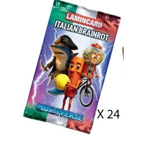 Brainrot boosterpakke - 24 pakker med 5 stk. - wave 2