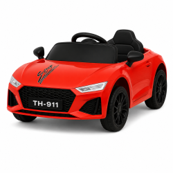 Audi RS Elbil til B�rn - R�d Cabriolet 6V med Lyd &amp; Lys