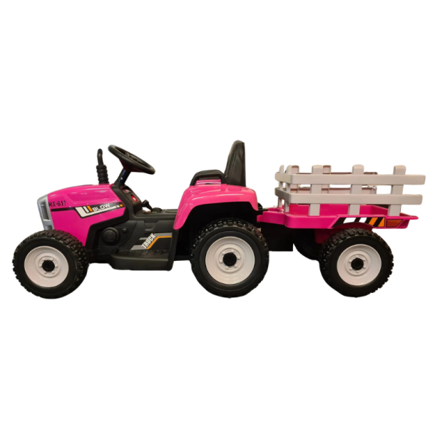 El Traktor til B�rn 12V � Pink