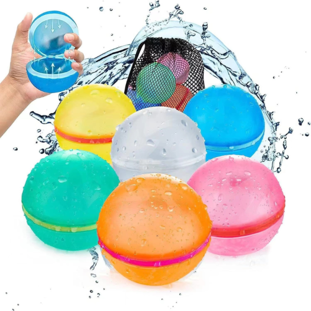 Genanvendelige vandballoner (6 stk.)