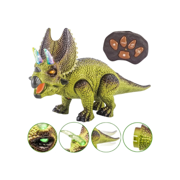 WOOPIE Fjernstyret RC Triceratops Dinosaur Robot