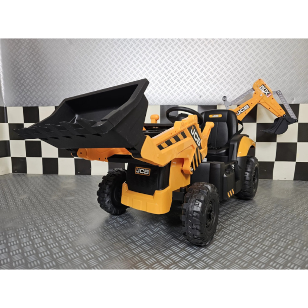 JCB Sitemaster CX3 Traktor til B�rn 12V med Fjernbetjening