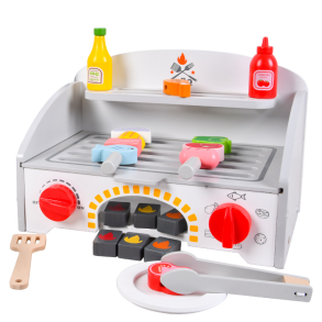 Tr� Lekk�K till Barn med Tillbeh�r - Grill