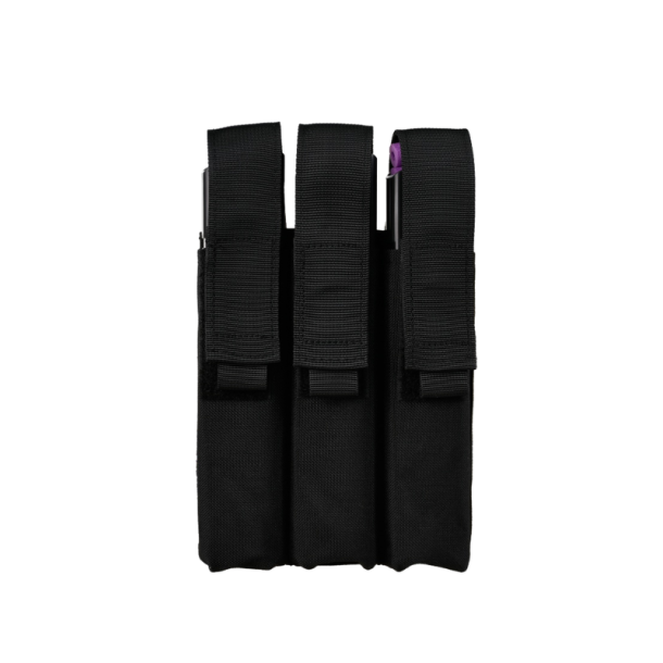 Tredobbelt magasinlomme