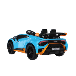Lamborghini Hurac�n STO til B�rn 12V - Bl� Sporty Model med LED og Musik