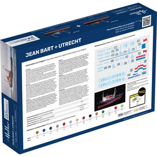 Heller modelskibe JEAN BART + UTRECHT Twinset - 1:200 Startst