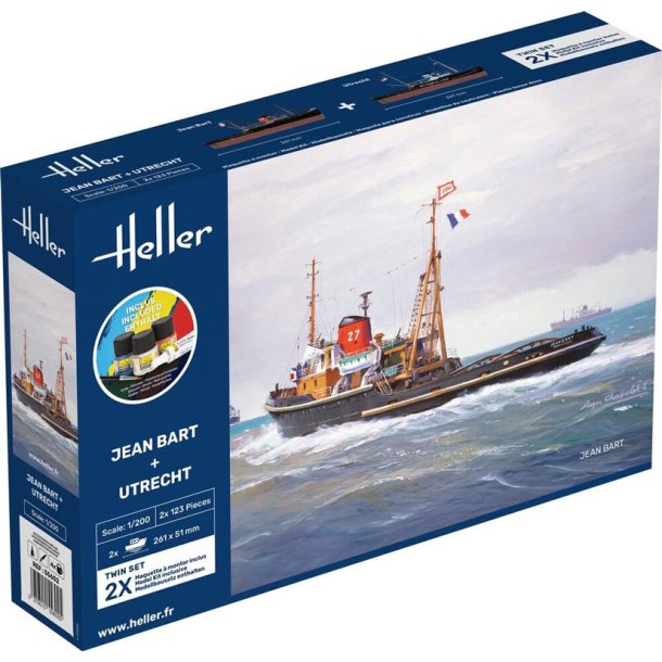Heller modelskibe JEAN BART + UTRECHT Twinset - 1:200 Startst