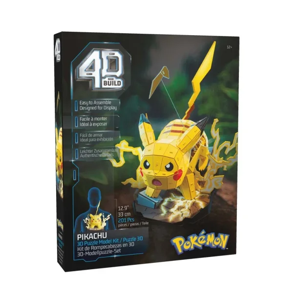 Pok�mon 4D Build Pikachu, 3D Puslespil &amp; Bygges�t - 201 dele