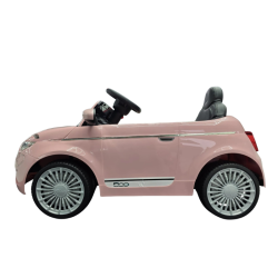 Fiat 500 Elbil til B�rn 12V � Pink