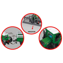 Fjernstyret Traktor 2,4GHz med gyldevogn og lys