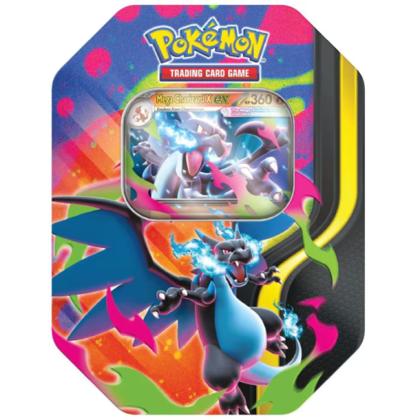 Pokemon TCG: Mega Charizard X ex - Mega Charizard Collector's Tin Box