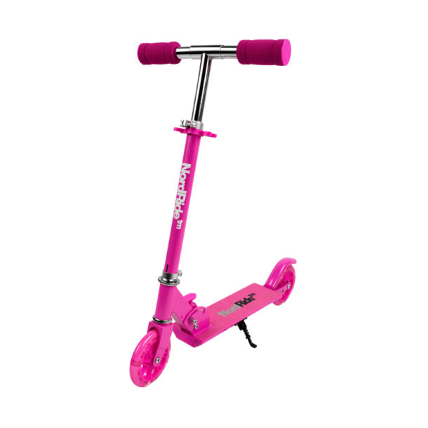 Nordride L�behjul med LED - Pink