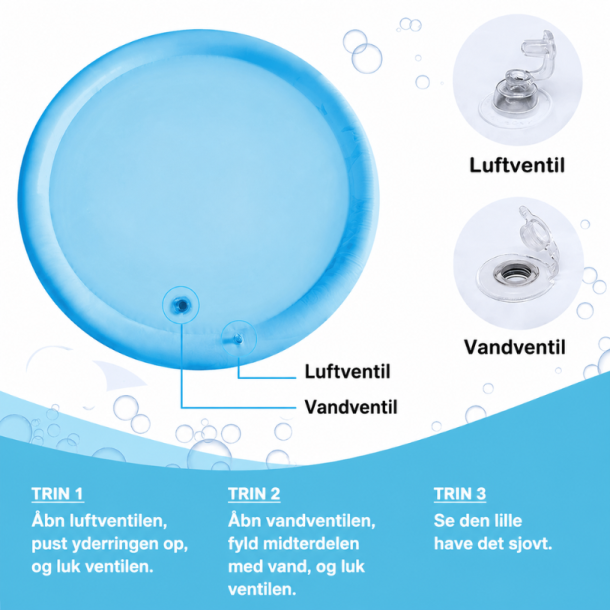 Oppustelig PVC Badebasin - 100cm