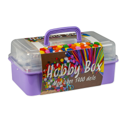 Hobby Box Lilla Kreativ Kasse ca 1700 Dele