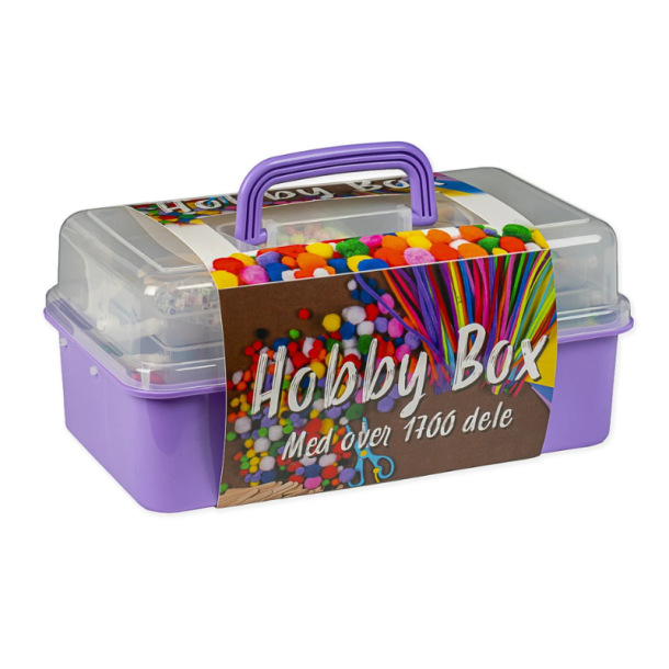 Hobby Box Lilla Kreativ Kasse ca 1700 Dele