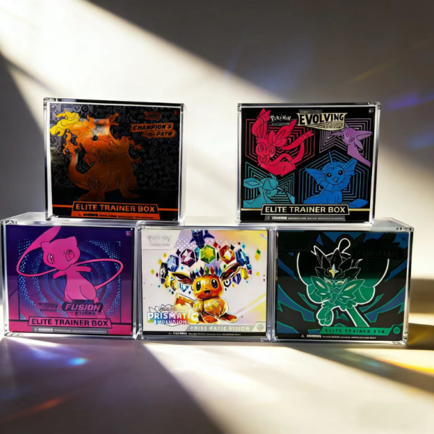 Akryl Display Box til Pok�mon Elite Trainer Box (ETB) med UV-beskyttelse
