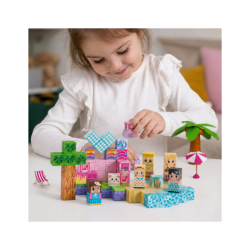 WOOPIE Magnetisk Bygges�t m/ 86 Magnetiske 3D Klodser - Strandtema