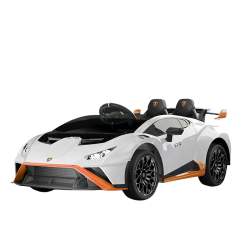 Lamborghini Hurac�n STO til B�rn 12V - Hvid Sporty Model med LED og Musik
