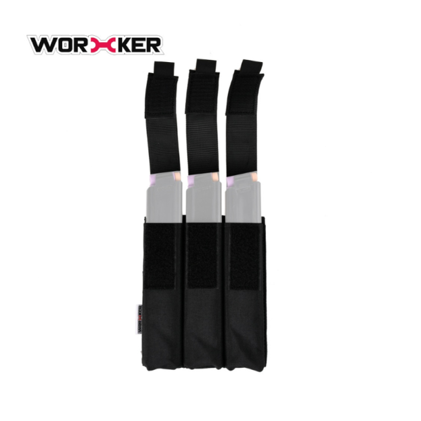 Tredobbelt magasinlomme